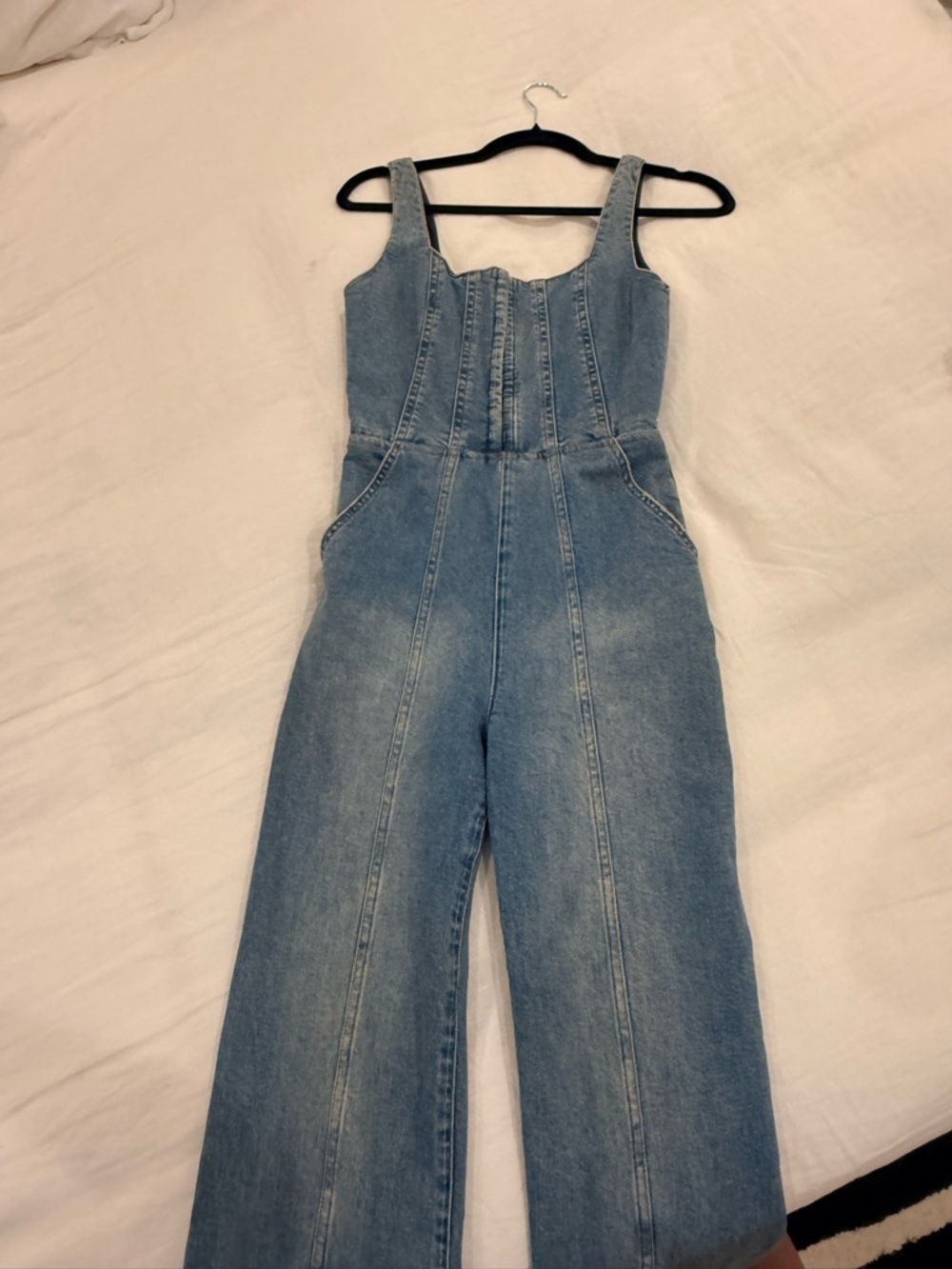 Alice + Olivia Denim Jumpsuit - Picture 3 of 5